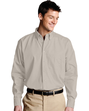Edwards 1280 Men Poplin Long-Sleeve Shirt at GotApparel
