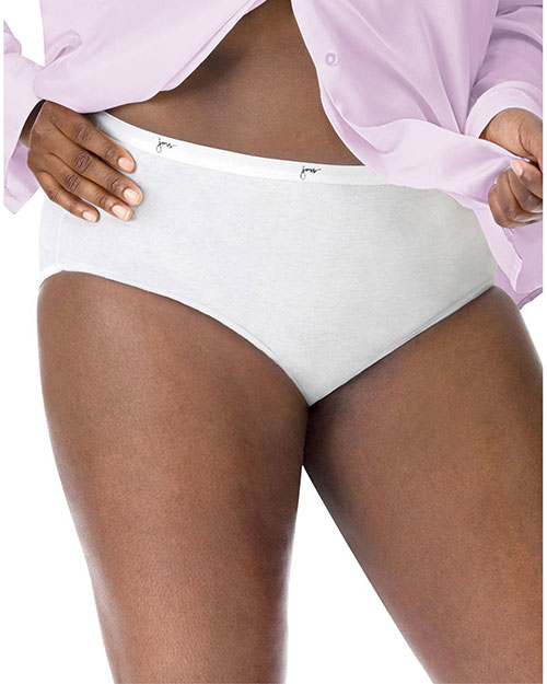 Just My Size 1610 Women Cotton TAGLESS Brief Panties 5Pack at GotApparel