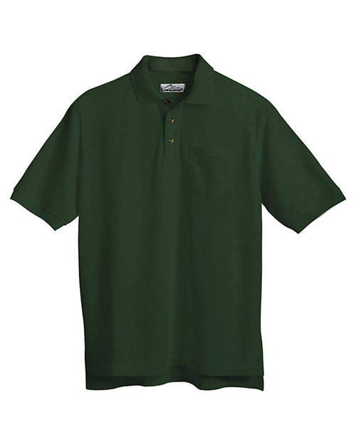 Tri-Mountain 206 Men Stain-Resistant Pique Pocket Golf Shirt at GotApparel