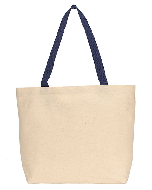 Gemline 220 Unisex Colored Handle Tote at GotApparel