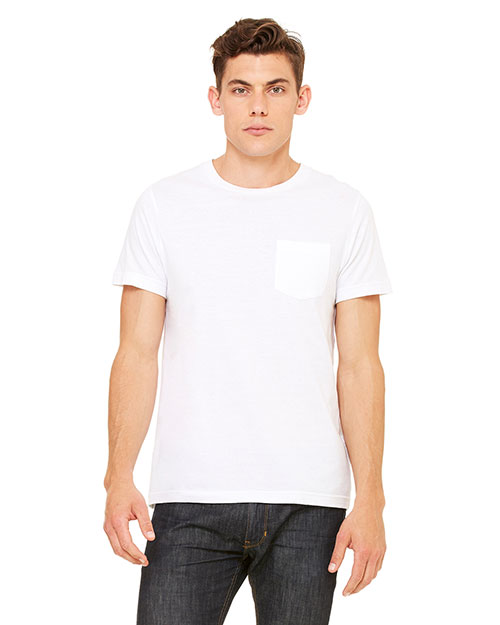 Bella + Canvas 3021 Men Jersey Short-Sleeve Pocket T-Shirt | GotApparel.com