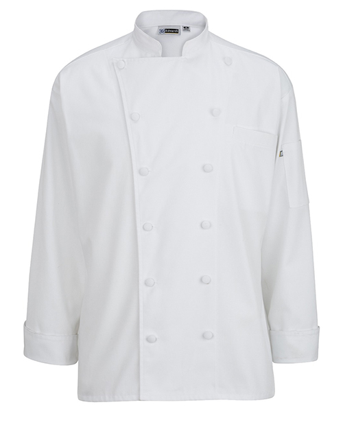Edwards 3318 Unisex 12 Cloth Button Classic Chef Coat at GotApparel