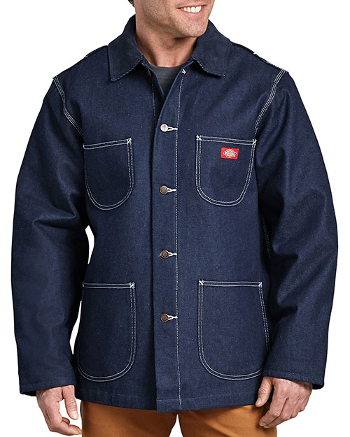 Dickies 3494 Unisex Denim Blanket Lined Chore Coat | GotApparel.com