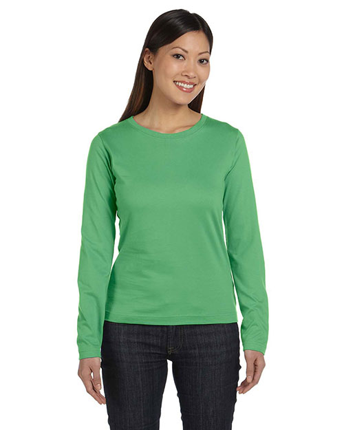 LAT 3588 Women Ringspun Long-Sleeve T-Shirt at GotApparel