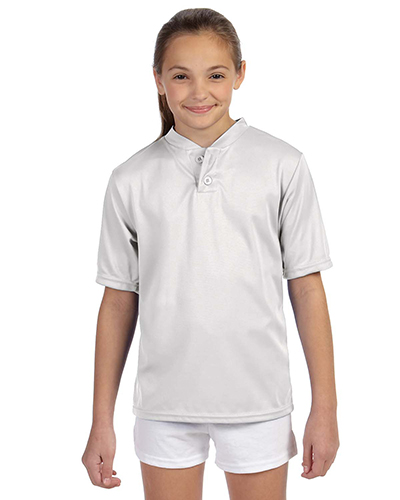 Augusta 427 Boys Wicking 2-Button Jersey at GotApparel