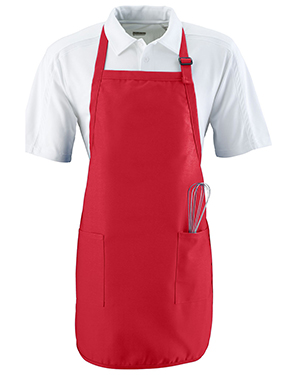 Augusta 4350 Unisex Full Length Apron With Pockets at GotApparel