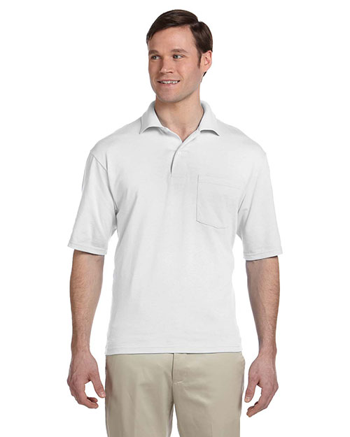 Jerzees 436P Men 50/50 Jersey Pocket Polo With Spotshield at GotApparel