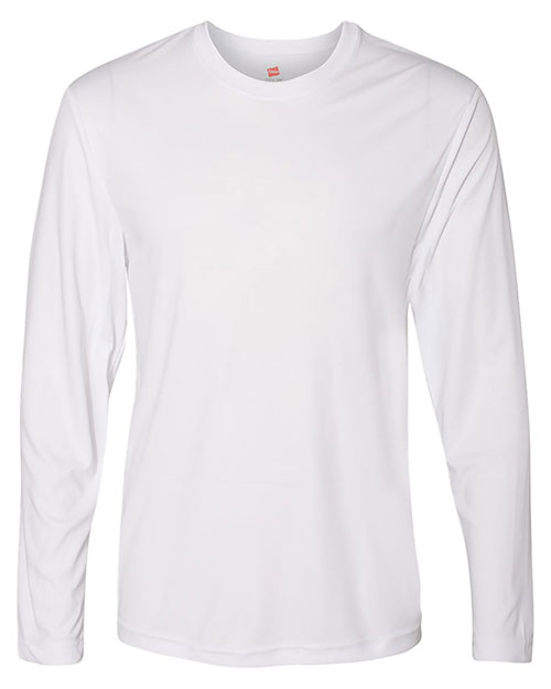 Hanes 482L Adult 4 oz Cool DRI with FreshIQ Long-Sleeve Performance T-Shirt at GotApparel