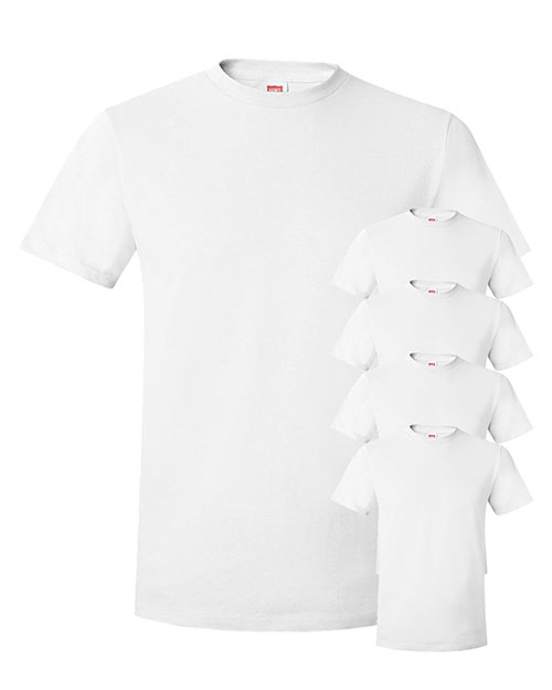 Hanes 4980 Men 4.5 Oz. 100% Ringspun Cotton Nano-T  T-Shirt 5-Pack at GotApparel