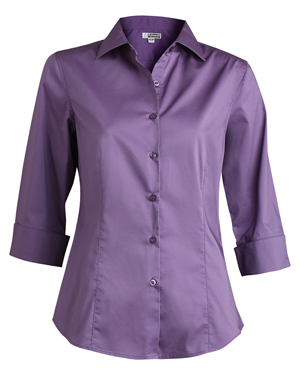 Edwards 5033 Women Tailored 42433 Sleeve Stretch Collar Blouse at GotApparel