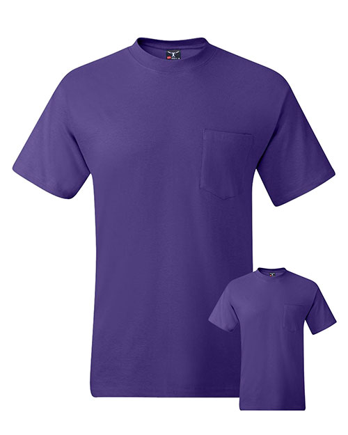 Hanes 5190P Men 6.1 Oz. Beefy-Tee  With Pocket 2-Pack at GotApparel