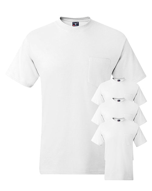 Hanes 5190P Men 6.1 Oz. Beefy-Tee  With Pocket 5-Pack at GotApparel