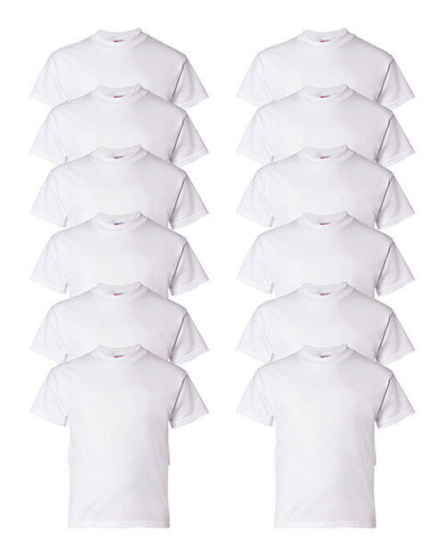 Hanes 5480 Boys 5.2 Oz. Comfort Soft Cotton T-Shirt 12-Pack at GotApparel