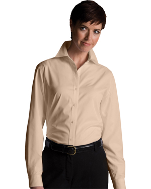 Edwards 5750 Women Cotton Plus Twill Long-Sleeve Shirt at GotApparel