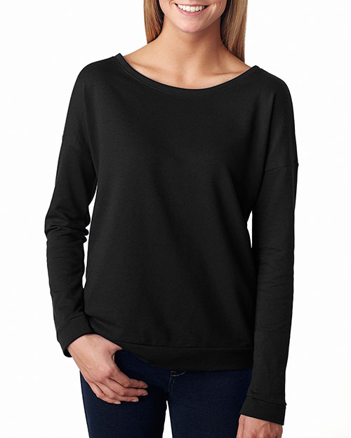 Next Level 6931 Women The Terry Long-Sleeve Scoop at GotApparel