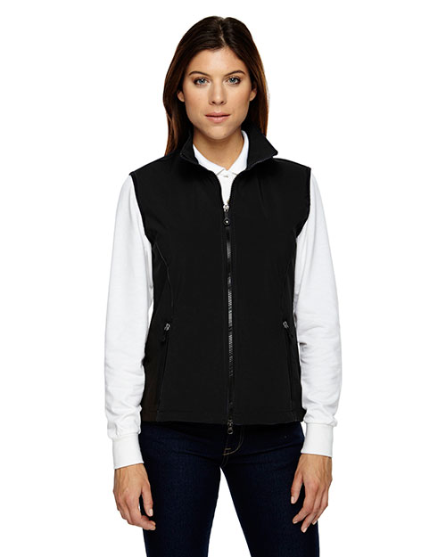 North End 78050 Women Three-Layer Light Bonded Performance Soft Shell Vest at GotApparel
