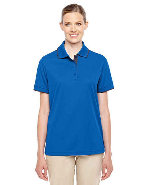 Core 365 78222 Women Motive Performance Pique Polo with Tipped Collar at GotApparel