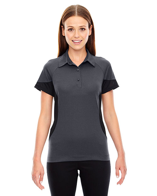 North End 78677 Women Refresh Utk Cool.Logik  Coffee Performance Melange Jersey Polo at GotApparel