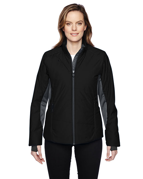 North End 78696 Women Immerge Insulated Hybrid Jacket with Heat Reflect Technology at GotApparel