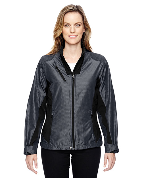 North End 78807 Women Interactive Aero Two-Tone Lightweight Jacket at GotApparel