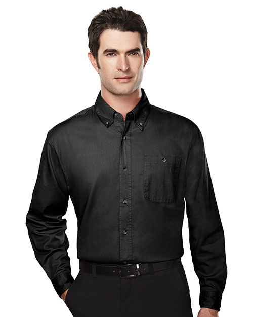 Tri-Mountain 810 Men Executive Cotton Long-Sleeve Twill Shirt at GotApparel