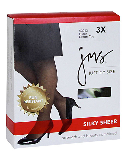 Just My Size 81101 Women Silky Sheer Run Resistant ST at GotApparel