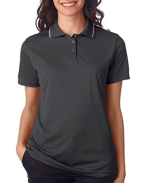 UltraClub 8394L Women Cool & Dry Sport Polo with Tipped Collar at GotApparel