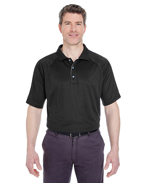 UltraClub 8409 Men Cool & Dry Sport Shoulder Block Polo at GotApparel