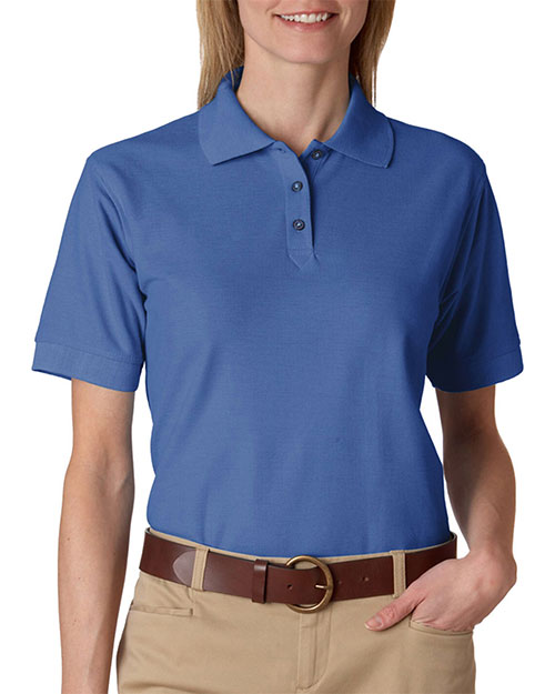 UltraClub 8541 Women Whisper Pique Polo at GotApparel