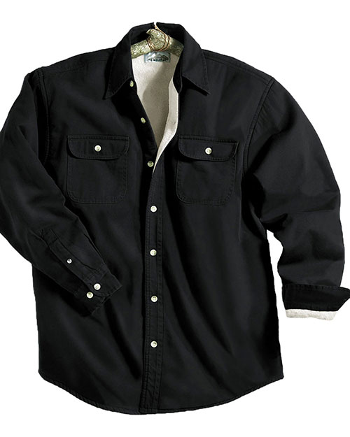 Tri-Mountain 869 Men Tahoe Denim Shirt Jacket With Fleece Lining at GotApparel
