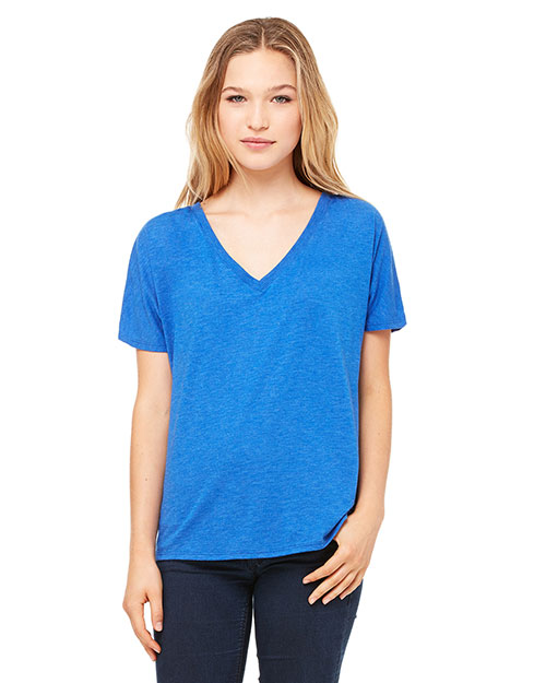 Bella + Canvas 8815 Women Slouchy V-Neck T-Shirt at GotApparel