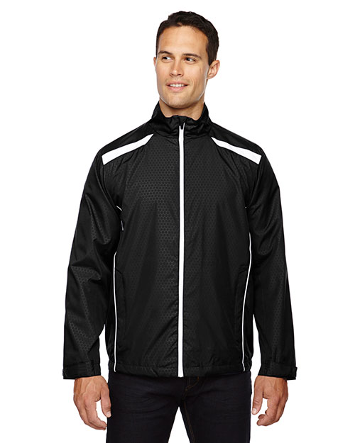 North End 88188 Men Tempo Lightweight Recycled Polyester Jacket with Embossed Print at GotApparel
