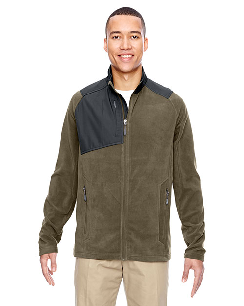 North End 88215 Men Excursion Trail Fabric-Block Fleece Jacket at GotApparel