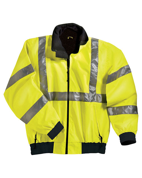 Tri-Mountain 8830 Men District Poly Ansi Compliant Safety Jacket With Reflective Tape at GotApparel