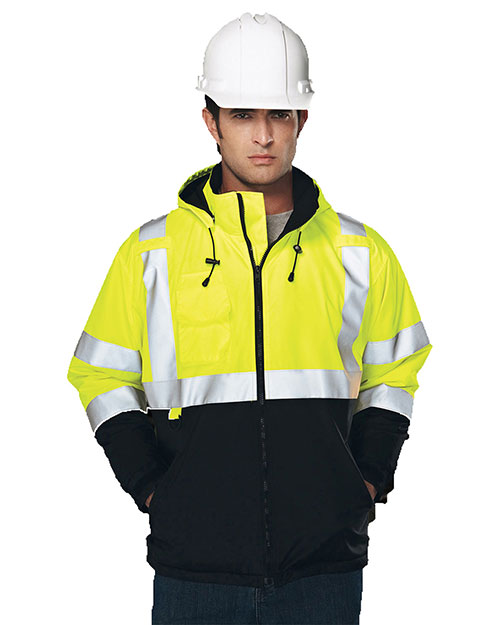 Tri-Mountain 8831 Men Beacon Water Resistant Fleece Lined Safety Jacket at GotApparel