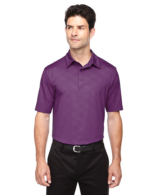 North End 88659 Men Maze Performance Stretch Embossed Print Polo at GotApparel
