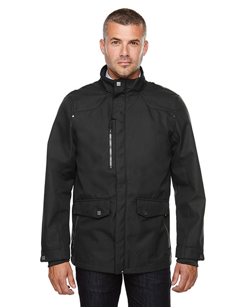 North End 88672 Men Uptown Three-Layer Light Bonded City Textured Soft Shell Jacket at GotApparel