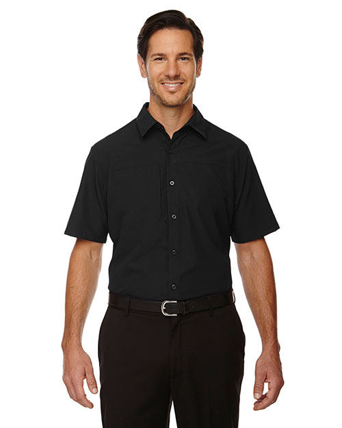 North End 88675 Men Charge Recycled Polyester Performance short sleeve Shirt at GotApparel