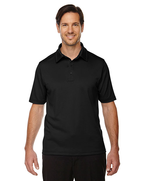 North End 88803 Men Exhilarate Coffee Charcoal Performance Polo with Back Pocket at GotApparel