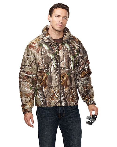 Tri-Mountain 8886C Men Mountaineer Camo Windproof/Water Resistant 3 Season Jacket With Realtree Ap Pattern at GotApparel