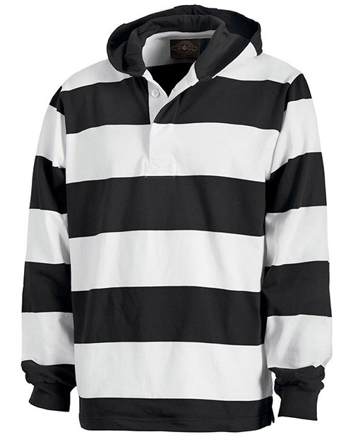 Charles River Apparel 9574 Men Hooded Rugby Performance Pullover at GotApparel