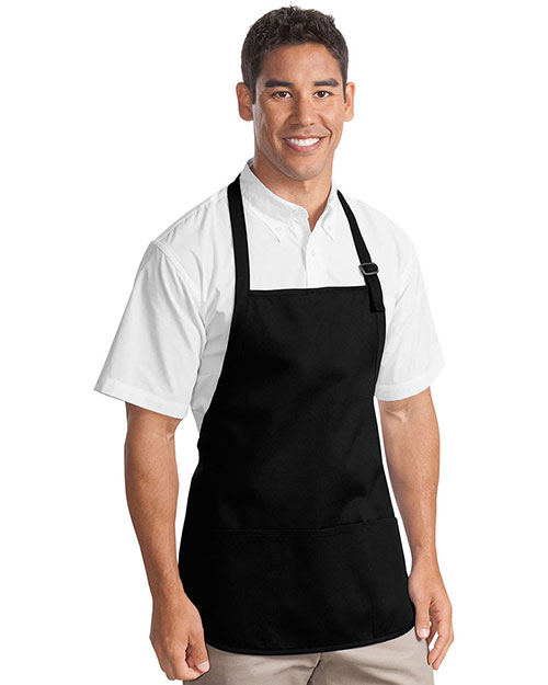 Port Authority A510 Men Medium Length Apron With Pouch Pocket at GotApparel