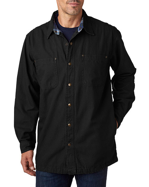 Backpacker BP7006 Men Canvas Shirt Jacket with Flannel Lining at GotApparel