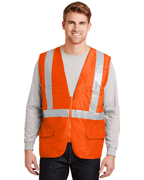 Cornerstone CSV405 Men Ansi 107 Class 2 Mesh Back Safety Vest at GotApparel