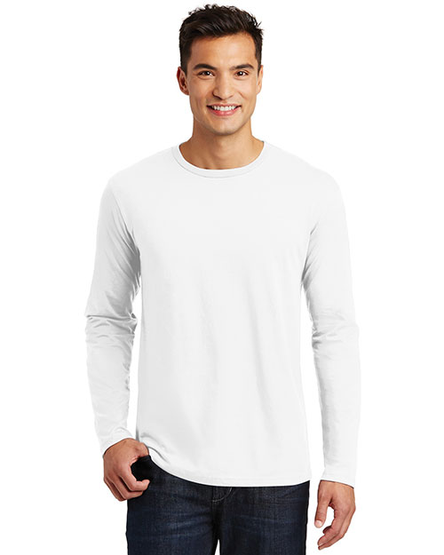 District Made DT105 Men Perfect Weight Long-Sleeve Tee at GotApparel