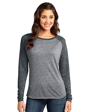 District DT262 Women Microburn Long-Sleeve Raglan Tee at GotApparel