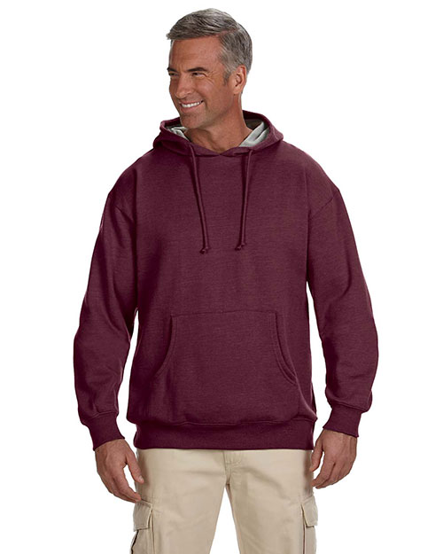 Custom Embroidered Econscious EC5570 Adult 7 Oz. Organic/Recycled Heathered Fleece Pullover Hood at GotApparel