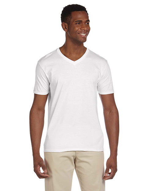 Gildan G64V Men Softstyle 4.5 Oz. V-Neck T-Shirt at GotApparel