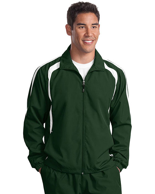 Sport-Tek® TJST60 Men Tall Colorblock Raglan Jacket at GotApparel