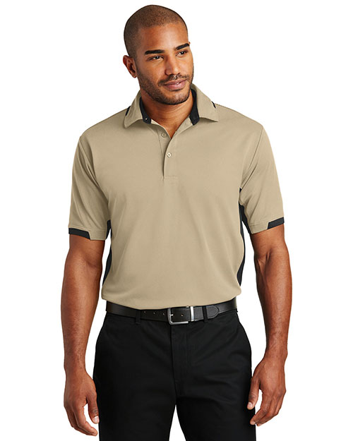Port Authority K524 Men Dry Zone Colorblock Ottoman Polo at GotApparel